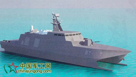 “迅海”級高速隱形導彈艦想象圖